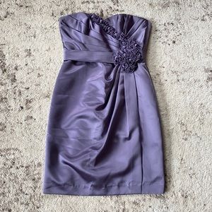 Bridesmaid Purple Sweetheart Dress Size 2
